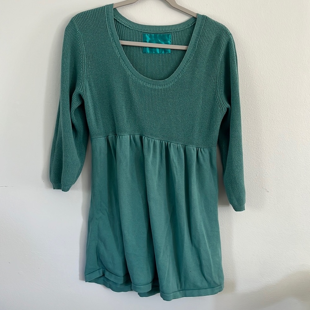 Cozy sweater scoop neckline